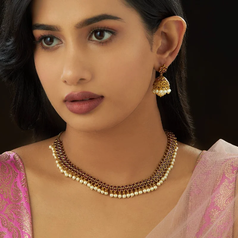 classic pearl choker necklace Antique Necklace 148832