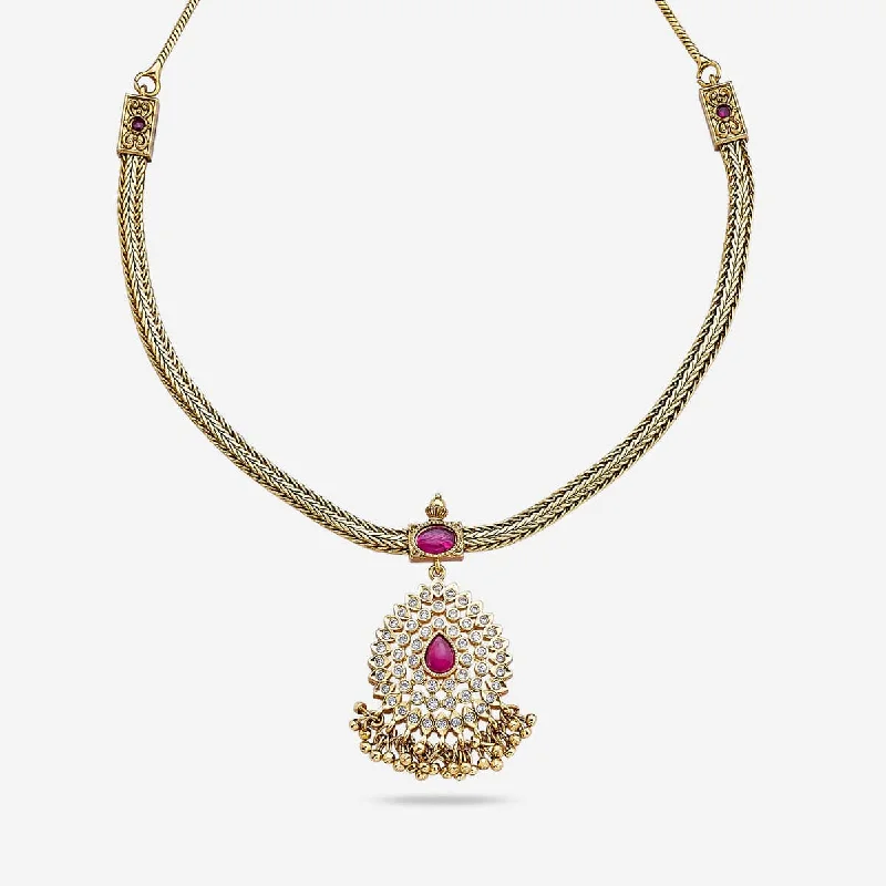 sterling silver charm anklet Antique Necklace 163438