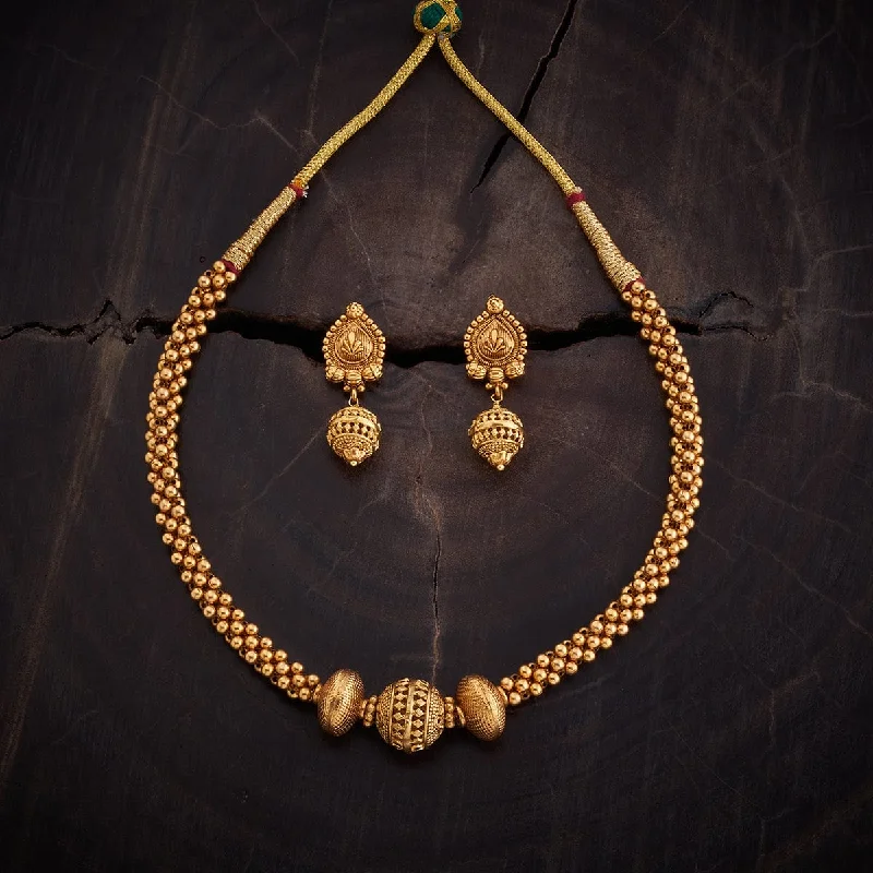 handcrafted gemstone drop earrings Antique Necklace 165022