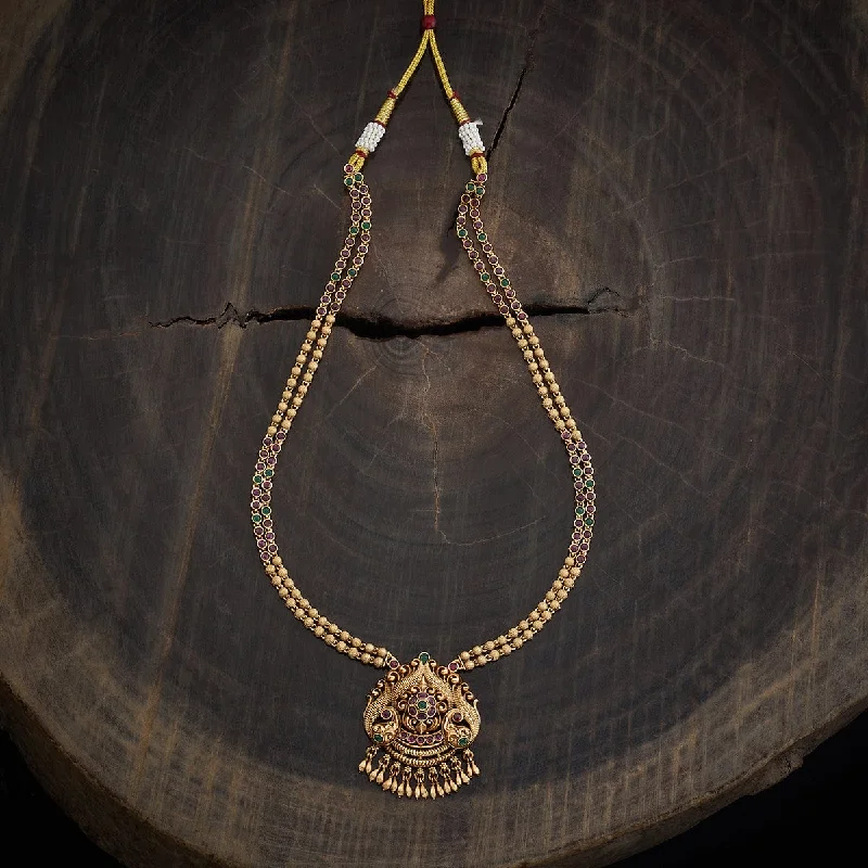 silver feather charm necklace Antique Necklace 176380