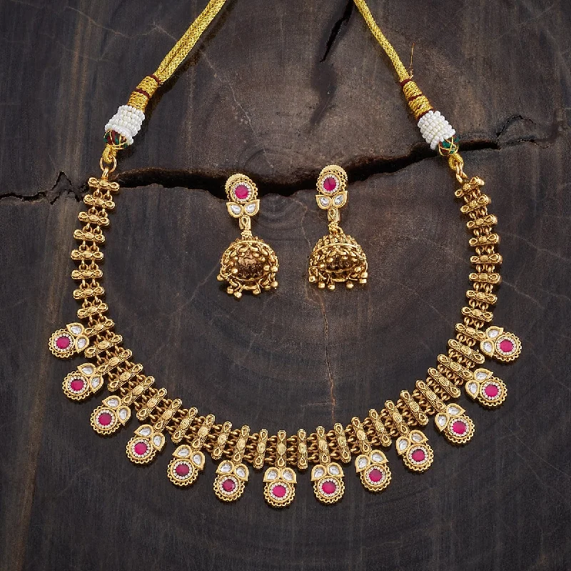 classic gemstone stud earrings Antique Necklace 176938