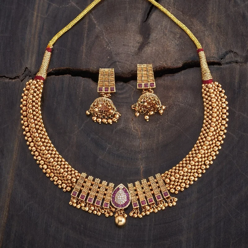 bohemian gemstone choker Antique Necklace 177853