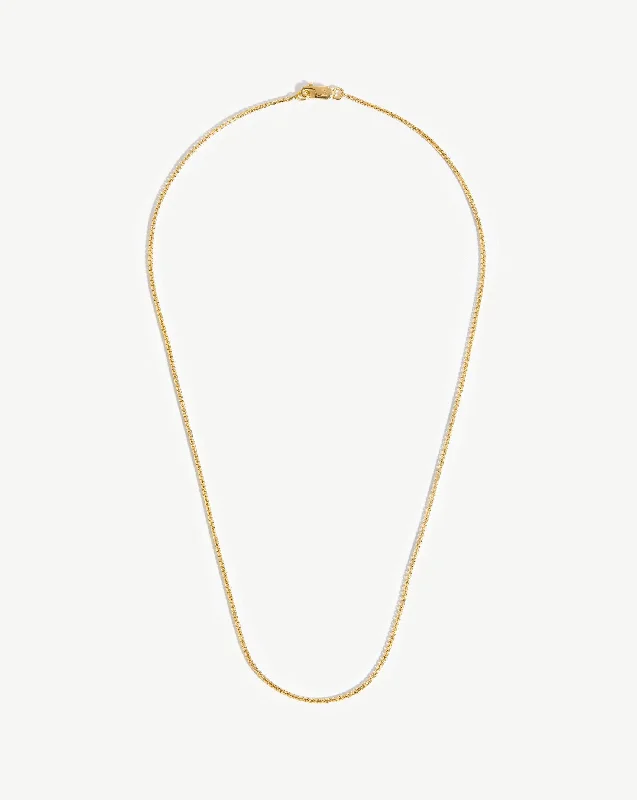 rose gold infinity bracelet Box Link Chain Necklace | 18ct Gold Vermeil