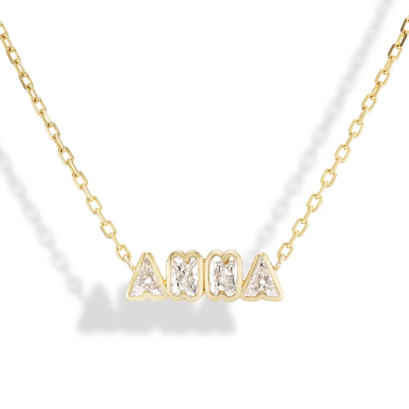 dainty gold chain earrings Bubble Bezel Necklace