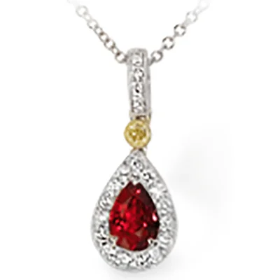 unique gemstone necklace handmade Color Pendant in 18k Gold with Diamonds