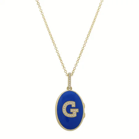 vintage platinum wedding band 14k Yellow Gold Blue Diamond Initial Enamel Locket Necklace vintage platinum wedding band 14k Yellow Gold Blue Diamond Initial Enamel Locket Necklace