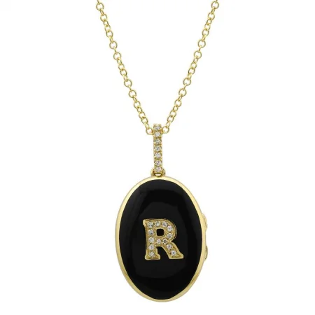 classic silver pearl earrings Yellow Gold Black Diamond Initial Enamel Locket Necklace classic silver pearl earrings Yellow Gold Black Diamond Initial Enamel Locket Necklace