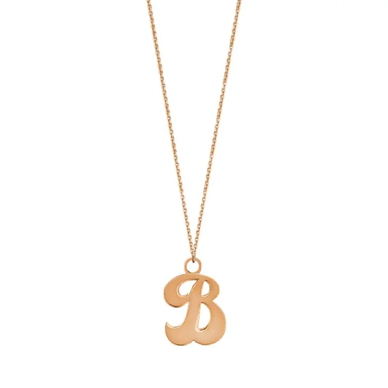 braided wedding ring men Cursive Initial Necklace