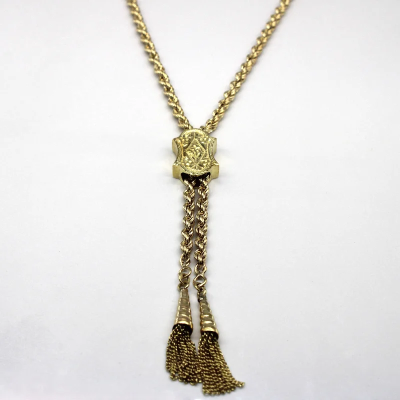 custom initial pendant necklace Lariat Rope Chain Necklace | 26"|