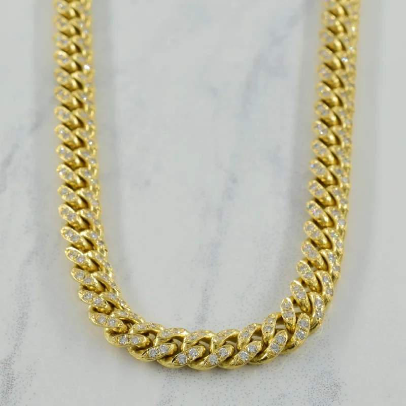 elegant marquise diamond ring Diamond Cuban Link Necklace | 0.90ctw | 18" |