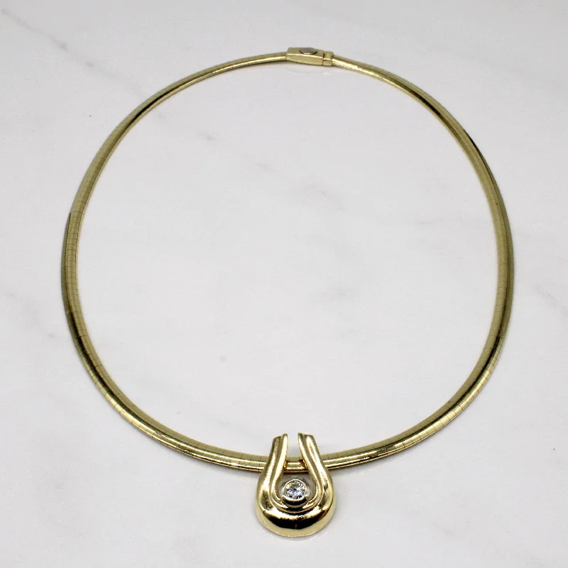 rose gold initial pendant necklace Diamond Pendant & Necklace | 0.25ct | 16" |