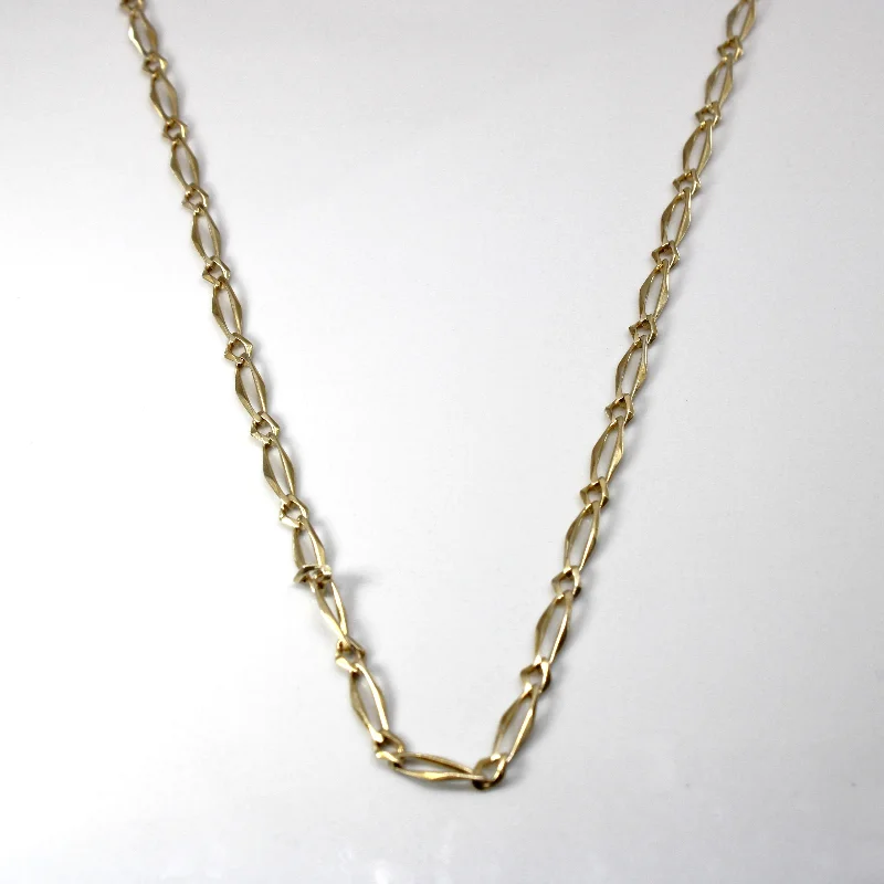 simple sapphire wedding band Elongated Link Yellow Gold Cable Chain | 64"|