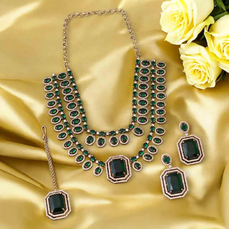 sterling silver infinity bracelet Emerald Allison Victorian Jewellery Set - New Arrival