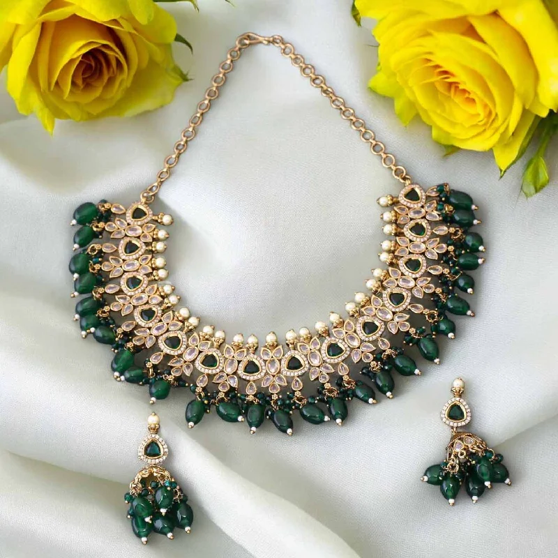 round cut diamond engagement ring Emerald Zareh Victorian Jewellery Set - New Arrival