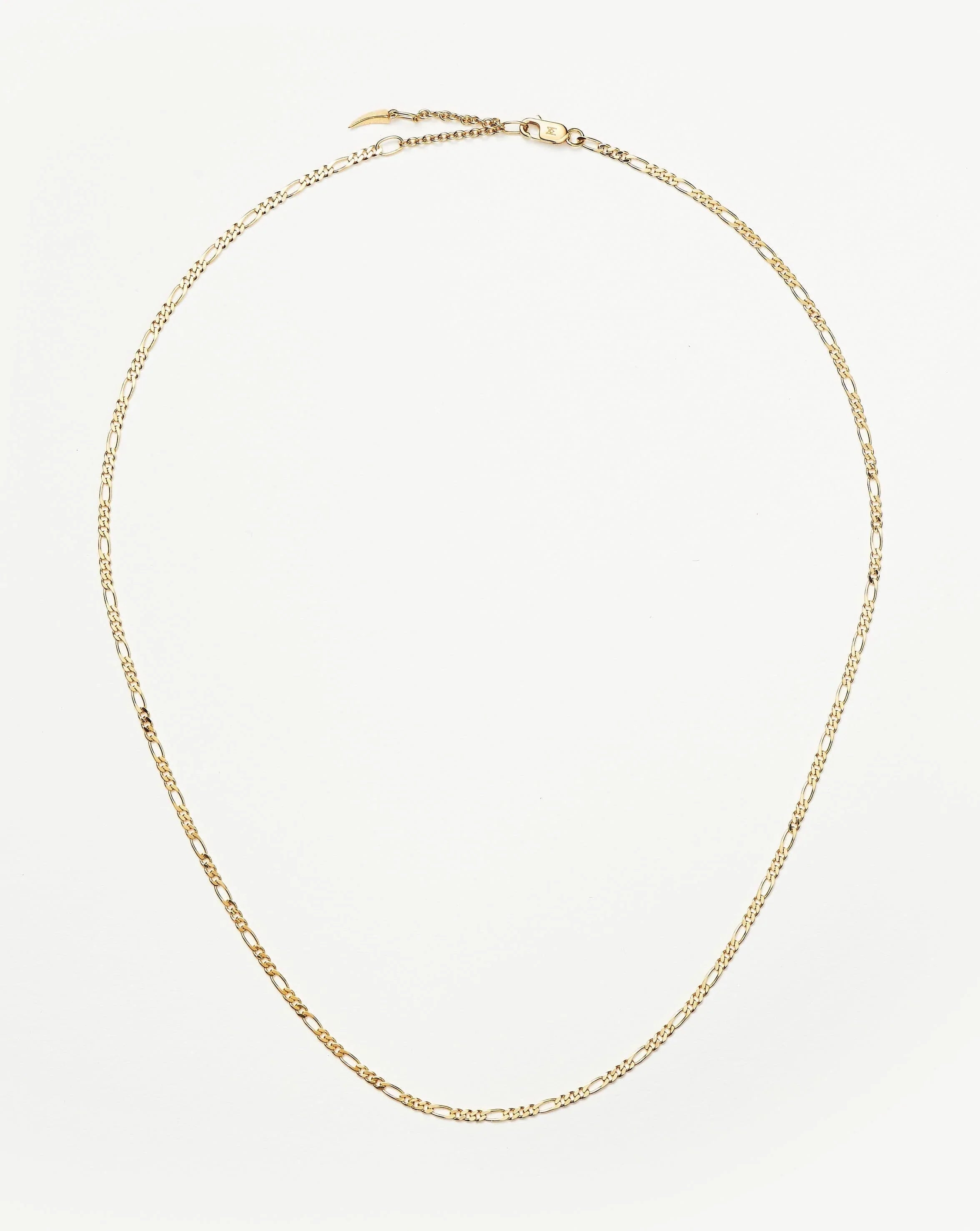 vintage-style diamond halo ring Fine Figaro Chain Necklace
