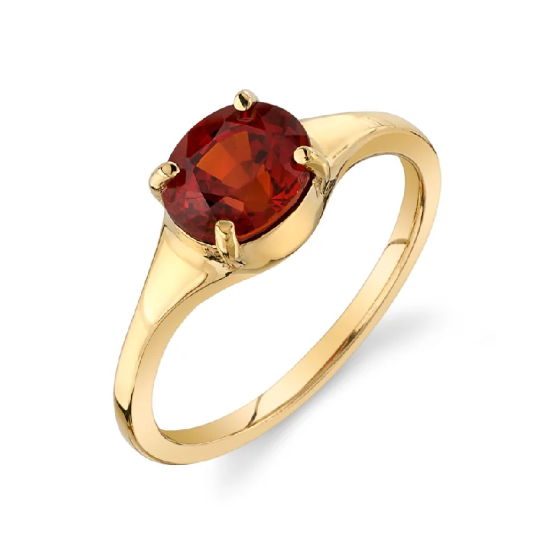 small diamond nose stud GARNET SIMONE BIRTHSTONE RING