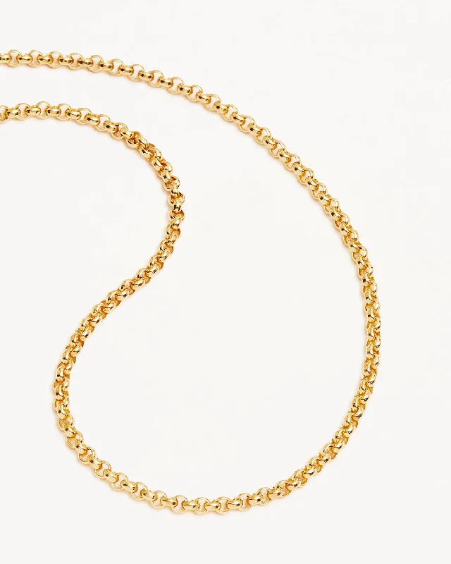 vintage diamond brooch pin 18k Gold Vermeil Gold 18" 3mm Belcher Chain Necklace