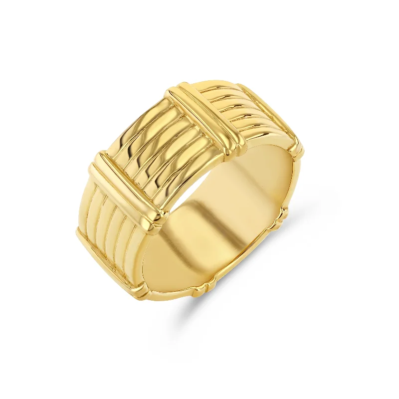 tiny gold huggie hoops GOLD TONY RING