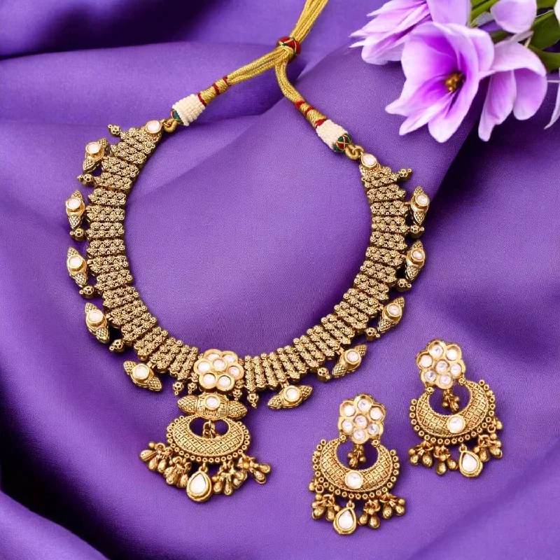 rose gold snake chain bracelet Golden Malavika Antique Rajwadi Set