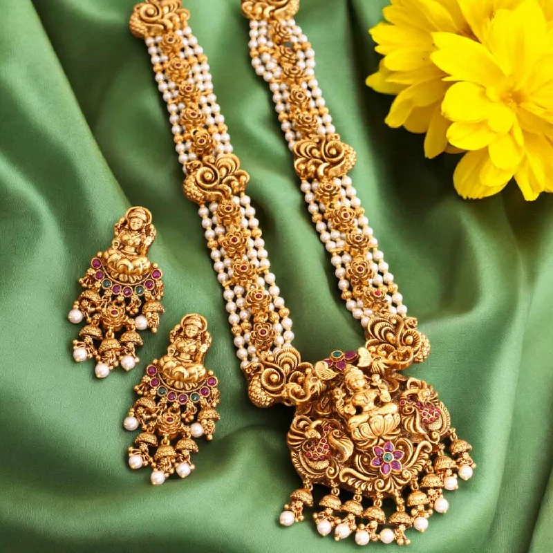 handcrafted beaded bracelet boho Golden Vandana Temple Jewellery Set - New Arrival handcrafted beaded bracelet boho Golden Vandana Temple Jewellery Set - New Arrival