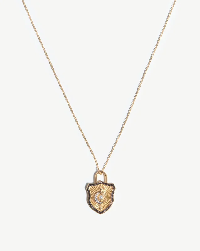 gold moonstone cocktail ring Harris Reed Fine Shield Necklace |
