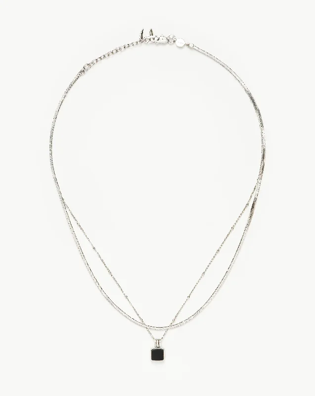emerald-cut ruby eternity ring Iconic Lucy Williams Black Onyx Necklace Set