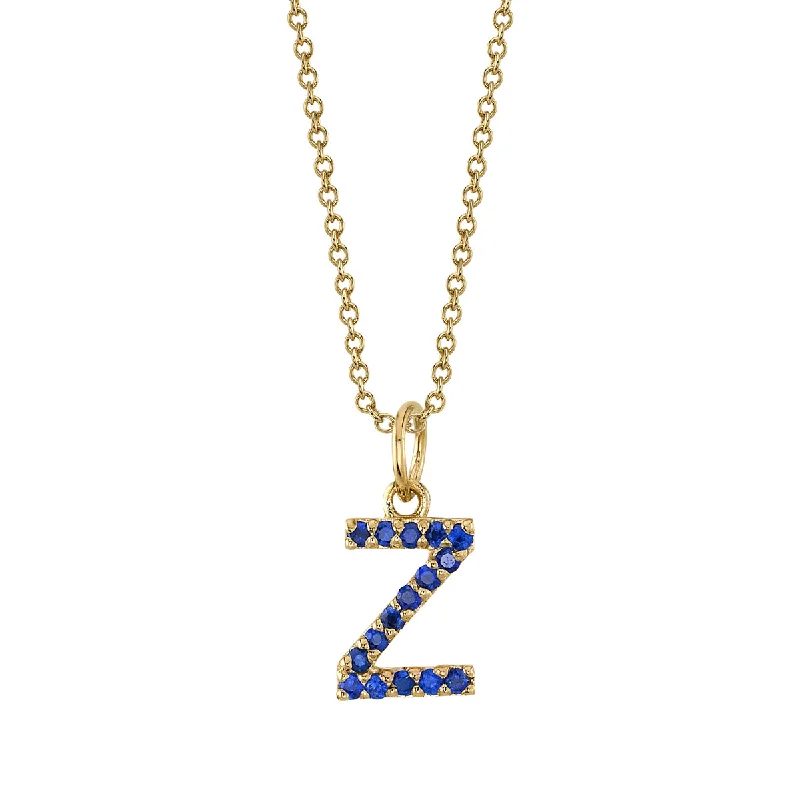 men’s tungsten carbide ring Z Initial Birthstone Charm Necklace