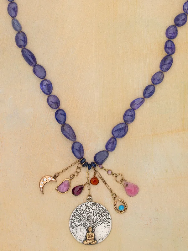handmade copper wire ring Inner Peace Necklace