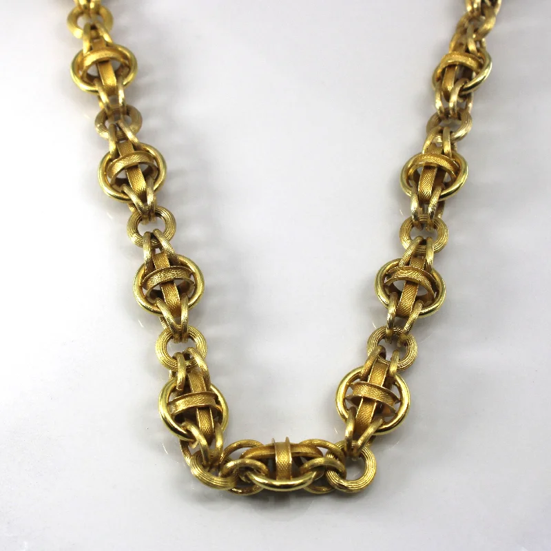 sterling silver lotus ring Interlocking Heavy Rolo Link Chain | 18"
