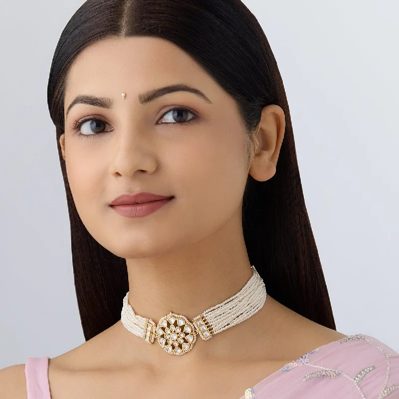 simple sapphire wedding band Kundan Necklace 161524