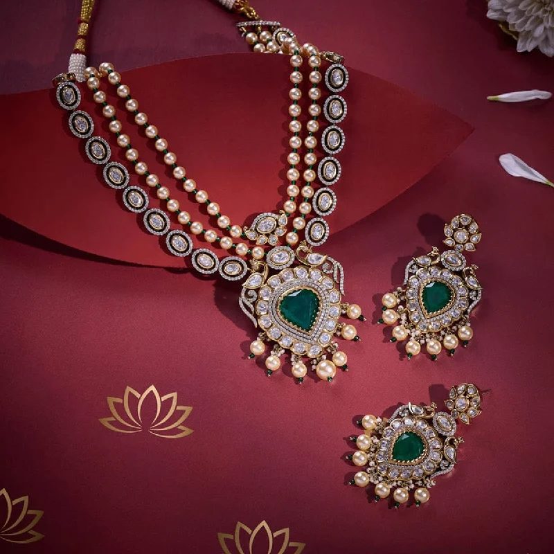 personalized family tree necklace Kundan Necklace 164051