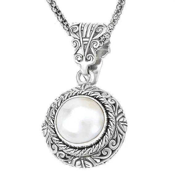 silver Celtic knot necklace Ladies Fashion Pearl Necklace