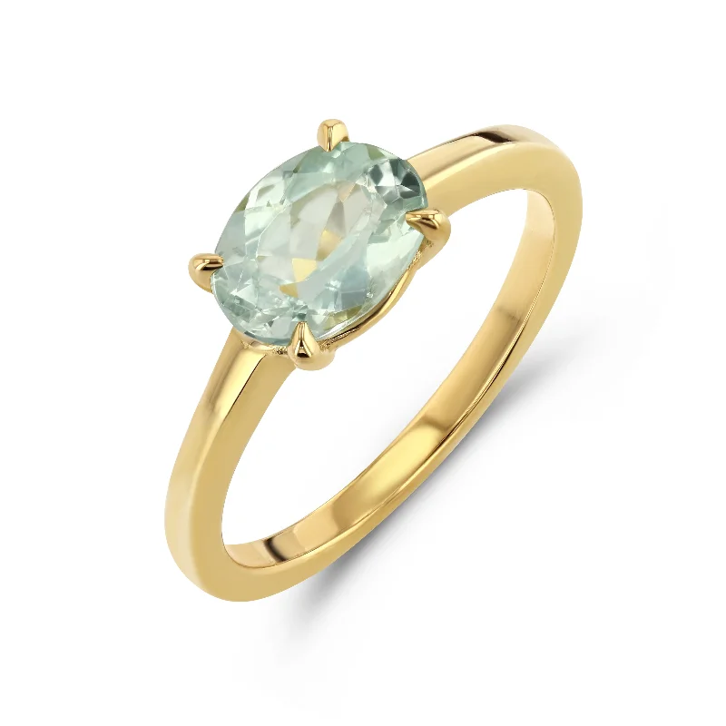 cubic zirconia eternity necklace LIGHT GREEN TOURMALINE PRONG RING