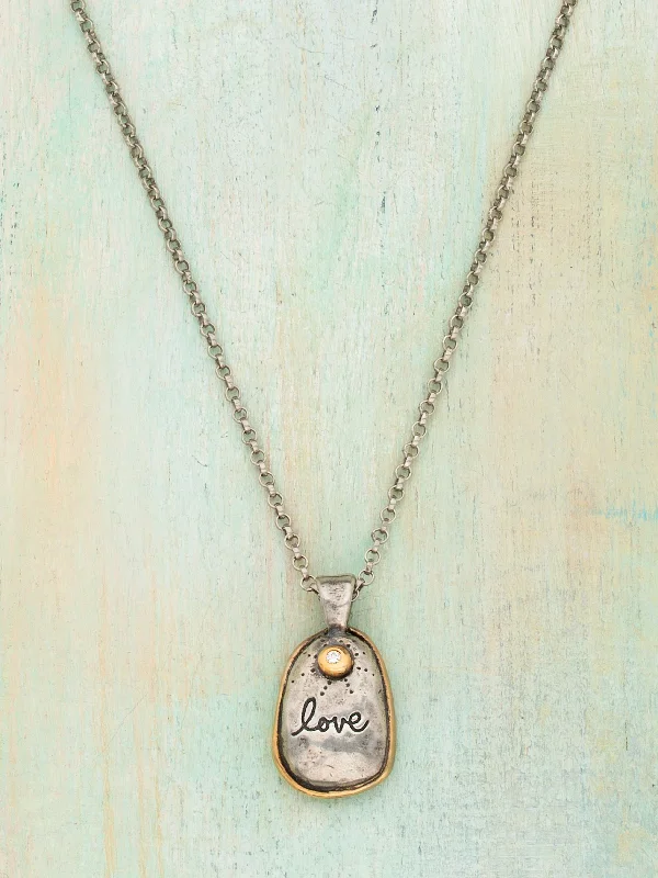 real garnet stacking rings Love Necklace