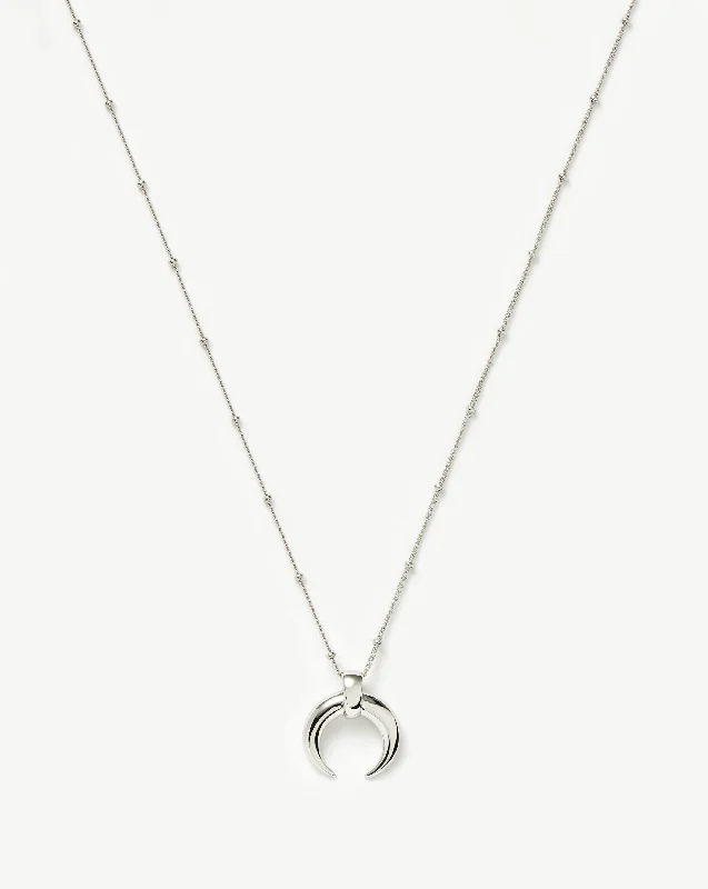 zodiac constellation bracelet silver Lucy Williams Large Horn Pendant Necklace