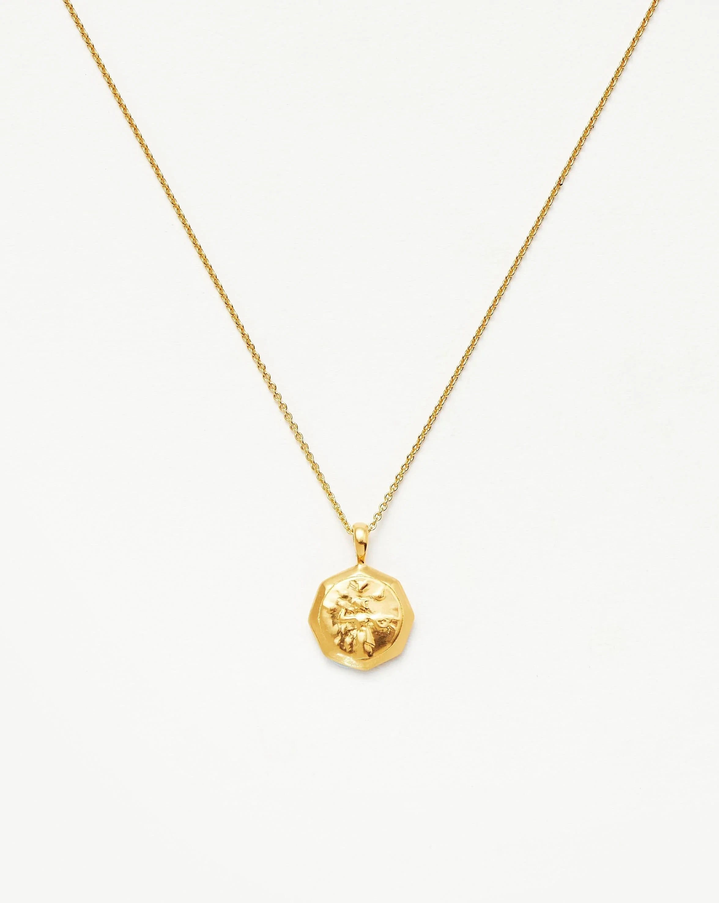 adjustable braided rope ring Lucy Williams Octagon Coin Necklace