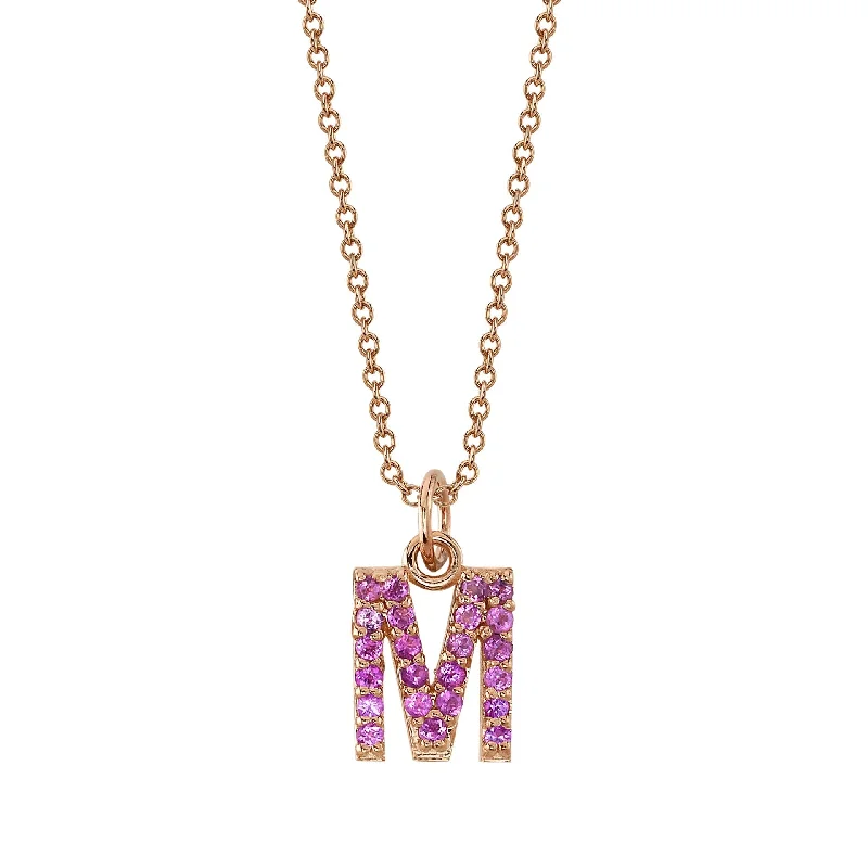 gold opal ring M Initial Birthstone Charm Necklace