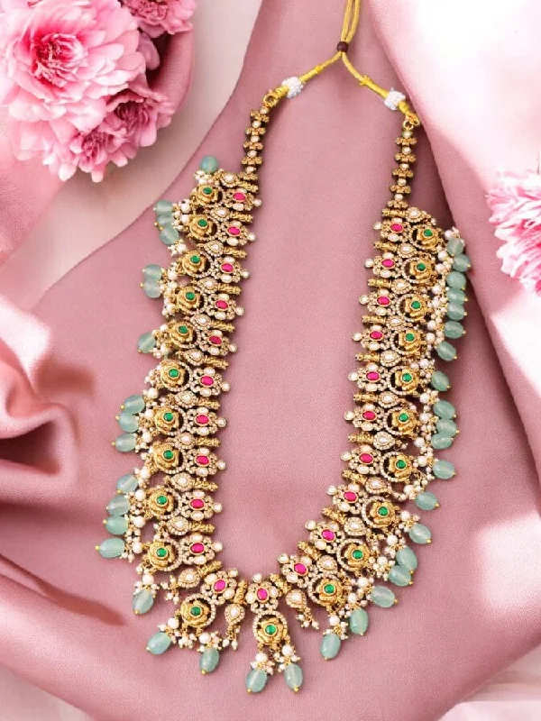 handcrafted beaded hoop earrings Multicolor Adelheid Victorian Necklace - New Arrival