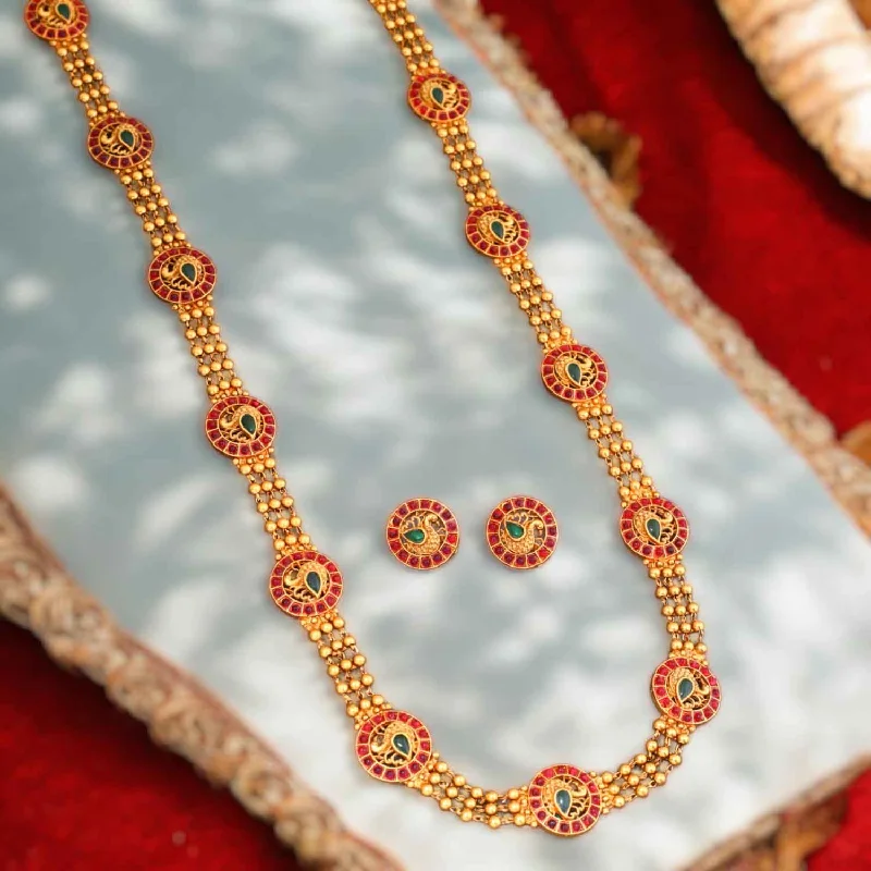 vintage sapphire necklace Multicolor Devang Antique Jewellery Set- New Arrival