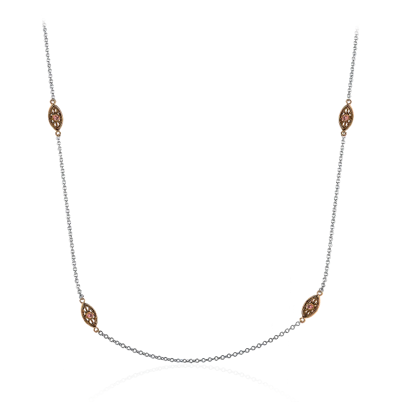 minimalist diamond stud earrings Necklace in 18k Gold with Diamonds