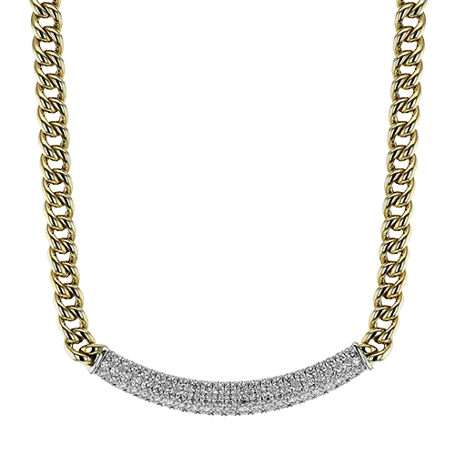 dainty gold anchor bracelet Necklace in 18k Gold with Diamonds