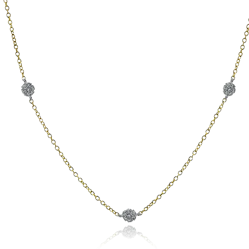 titanium black matte ring Necklace in 18k Gold with Diamonds