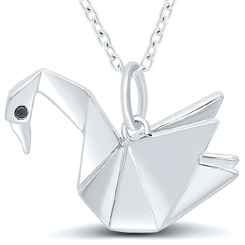 ORIGAMI SWAN PENDANT