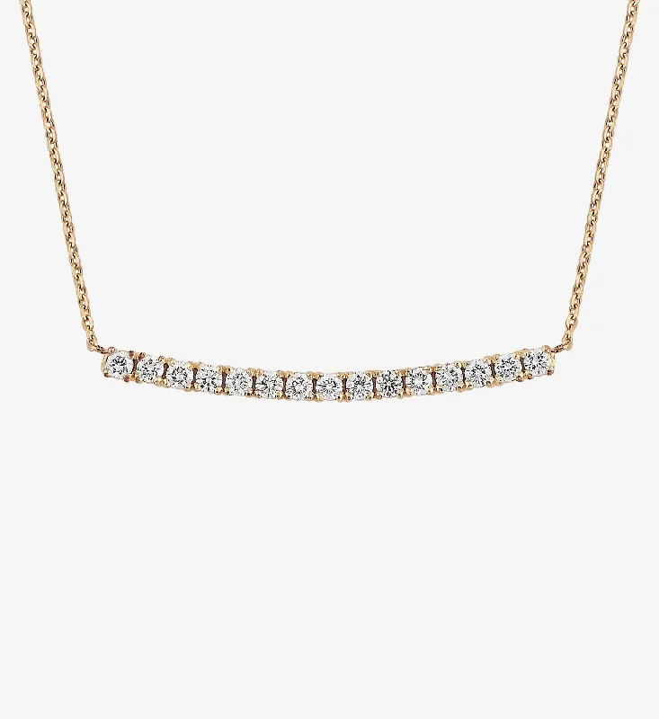 Diamond Line Necklace 0.45