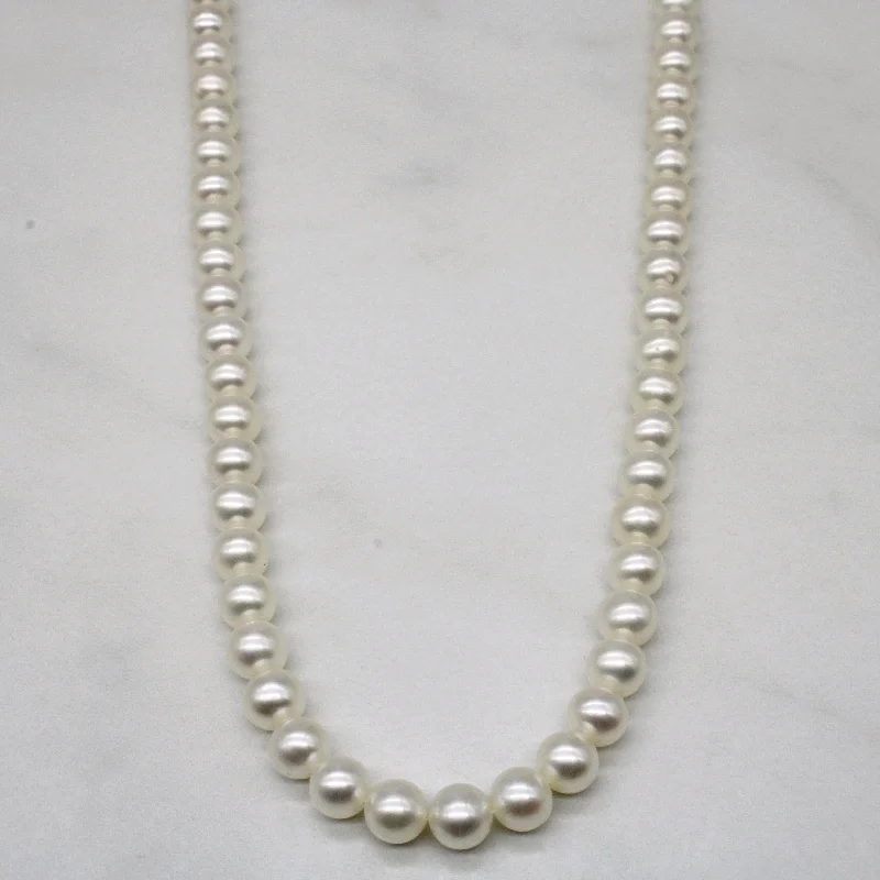 dainty beaded stretch bracelet Pearl Necklace | 17" |