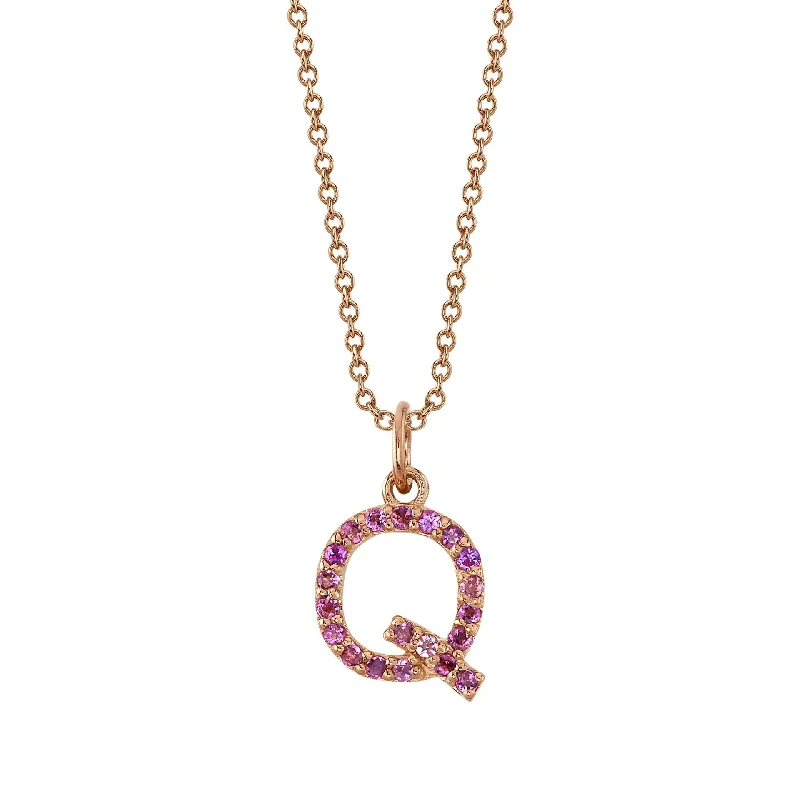 genuine amber pendant necklace Q Initial Birthstone Charm Necklace