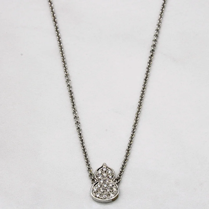 rose quartz bracelet healing 'Qeelin Wulu' Diamond Pendant Necklace | 0.12ctw | 18" |