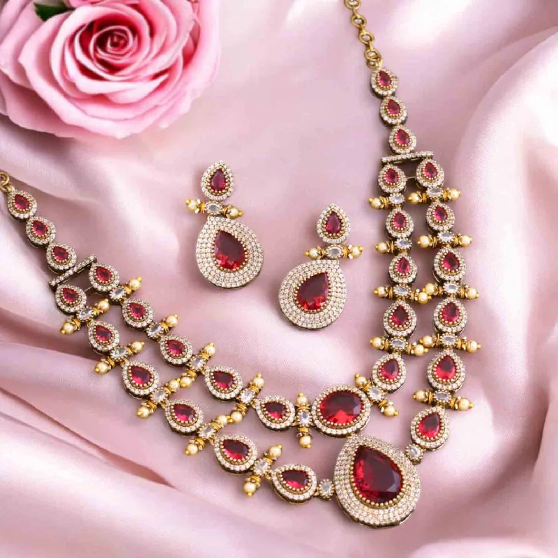 chunky gold chain necklace Rani Imara Victorian Jewellery Set - New Arrival