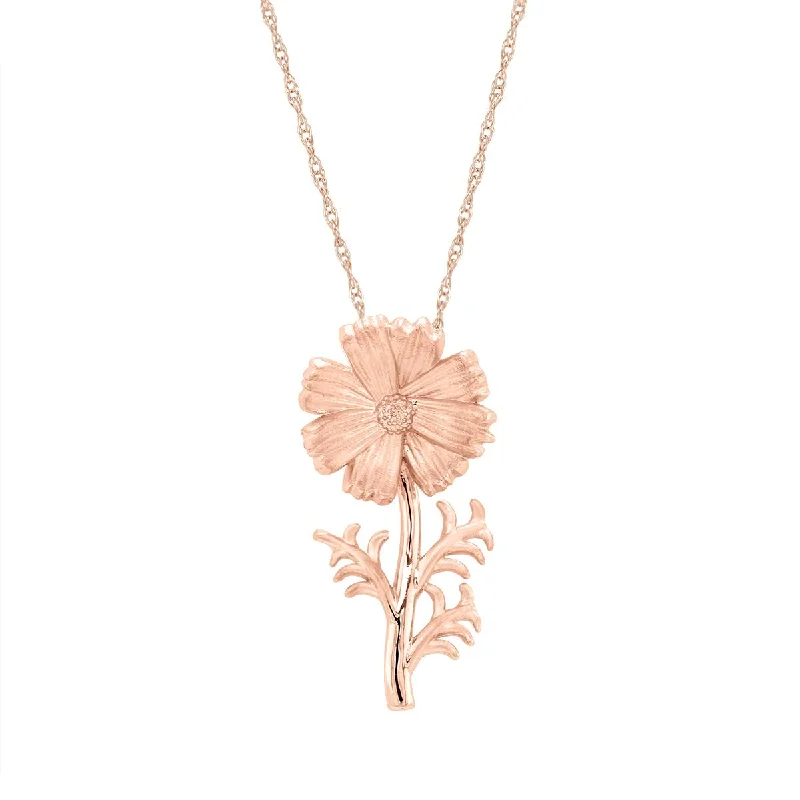 ROSE GOLD NECKLACE WITH COSMOS PENDANT