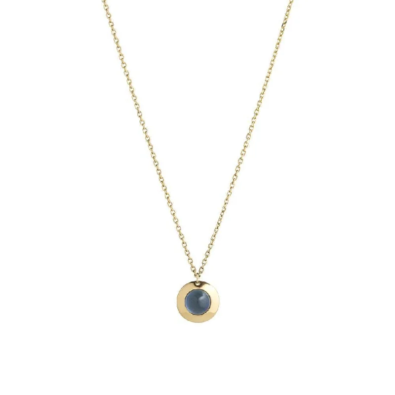 Gems of Cosmo 18K Gold Necklace w. Sapphire